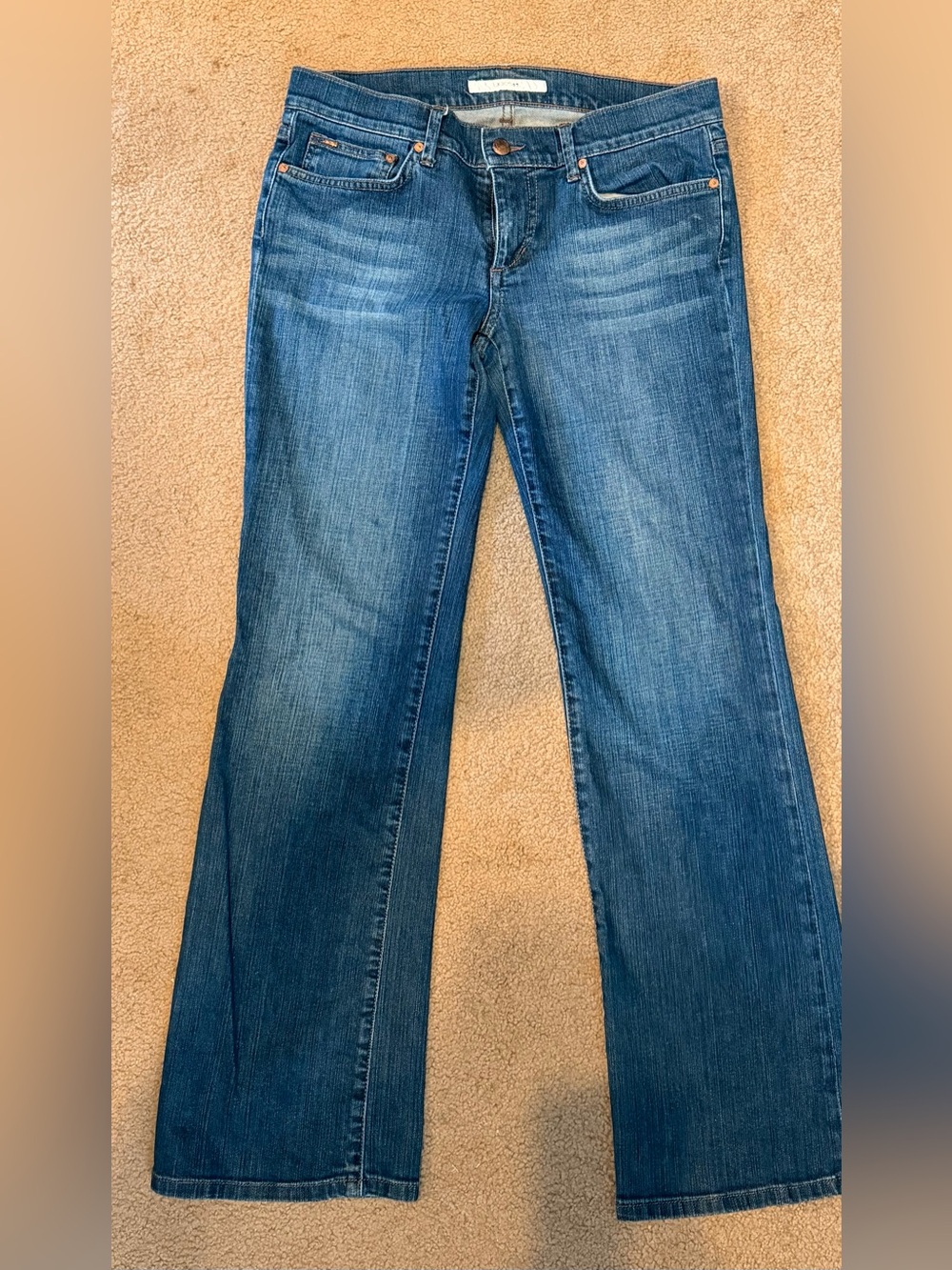 Joe's Jeans Wide Leg Flared Denim in Blue